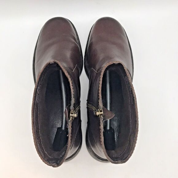 Born Børn Side Zip Chelsea Ankle Boots Men's 10 - EUR 42 Dark Brown Leather Shoe - Picture 6 of 12